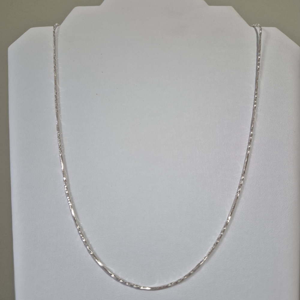 NWT Northcrest Silver Twist Chain Minimalist Necklace